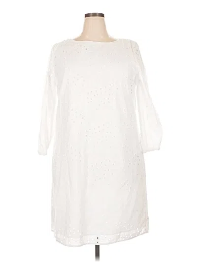 Pre-owned Preston & York Casual Dress In White