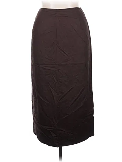 Pre-owned Preston & York Formal Skirt In Brown