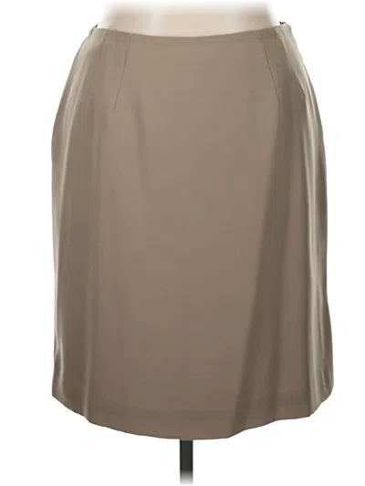 Pre-owned Preston & York Formal Skirt In Brown