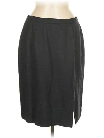 Pre-owned Preston & York Formal Skirt In Gray