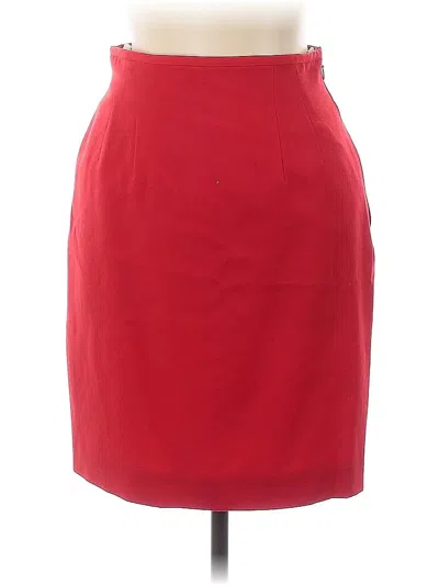 Pre-owned Preston & York Formal Skirt In Red