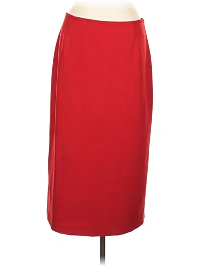 Pre-owned Preston & York Formal Skirt In Red