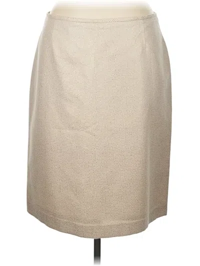 Pre-owned Preston & York Formal Skirt In Tan