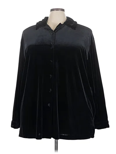 Pre-owned Preston & York Long Sleeve Blouse In Black