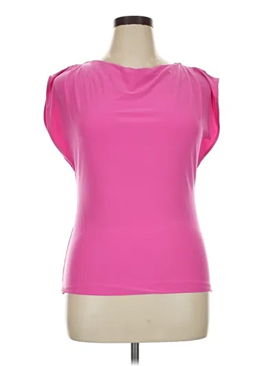 Pre-owned Preston & York Short Sleeve Top Pink Cowl Neck Tops