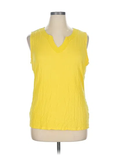 Pre-owned Preston & York Sleeveless T-shirt In Yellow