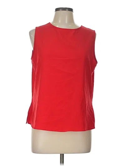Pre-owned Preston & York Sleeveless Top Red Boatneck Tops