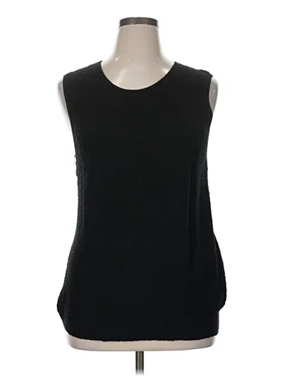 Pre-owned Preston & York Sweater Vest In Black