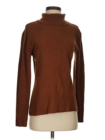 Pre-owned Preston & York Turtleneck Sweater In Brown