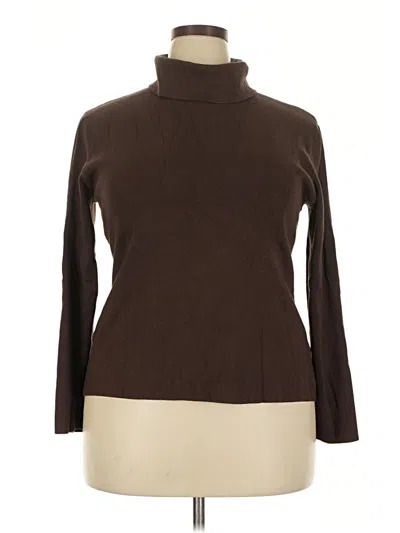 Pre-owned Preston & York Turtleneck Sweater In Brown