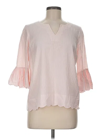 Pre-owned Preswick & Moore 3/4 Sleeve Blouse In Pink