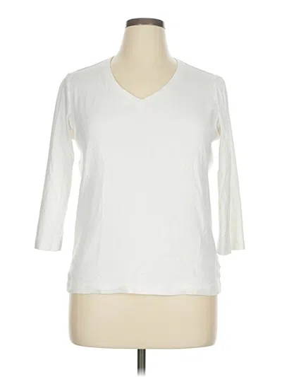 Pre-owned Preswick & Moore 3/4 Sleeve T-shirt In Ivory