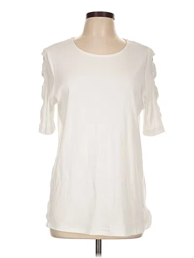 Pre-owned Preswick & Moore 3/4 Sleeve T-shirt In Ivory