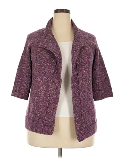 Pre-owned Preswick & Moore Cardigan Sweater In Purple