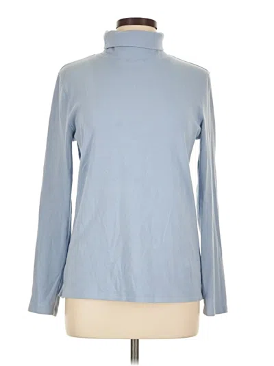 Pre-owned Preswick & Moore Long Sleeve Turtleneck In Blue