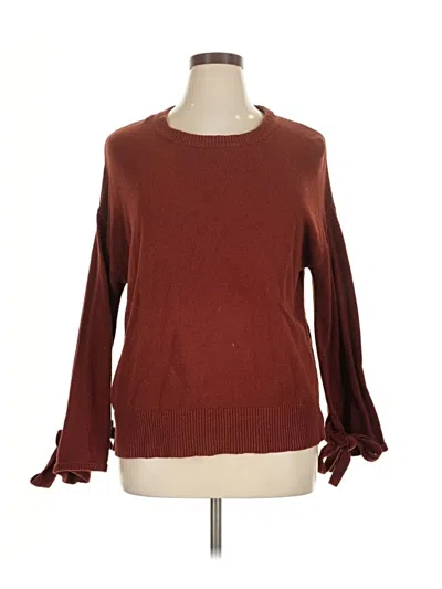 Pre-owned Preswick & Moore Pullover Sweater In Burgundy