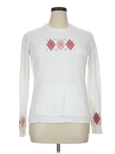 Pre-owned Preswick & Moore Pullover Sweater In White
