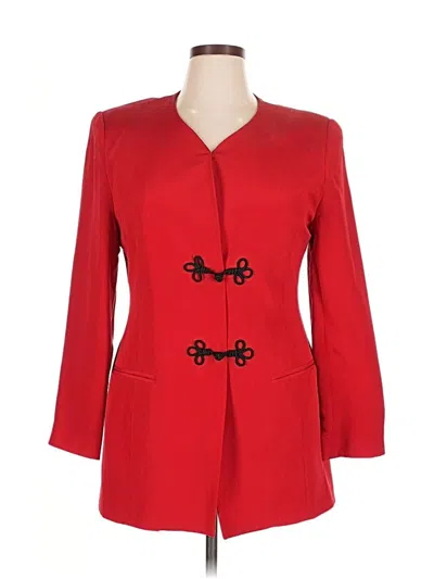 Pre-owned Preswick & Moore Silk Blazer Jacket In Red