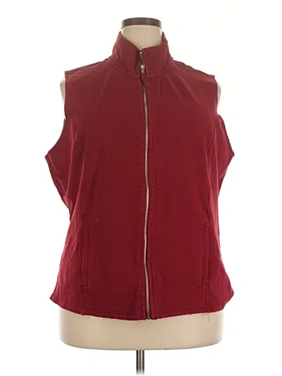 Pre-owned Preswick & Moore Vest In Burgundy