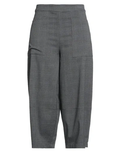 Prèt A Portèr Venezia Woman Pants Grey Size 2 Polyester, Viscose, Elastane