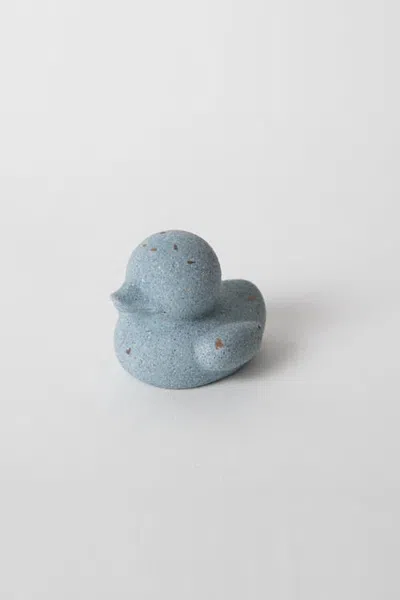 Pretti.cool Mini "rubber" Ducky In Light Blue Terrazzo