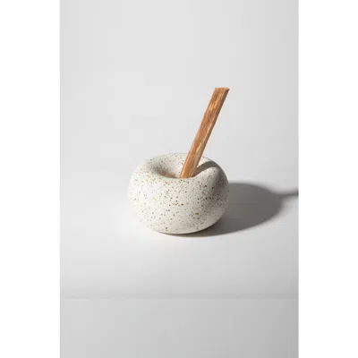 Pretti.cool Palo Santo Holder In White Terrazzo