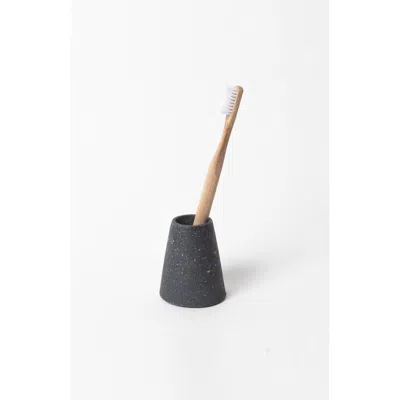 Pretti.cool Toothbrush Holder In Black Terrazzo