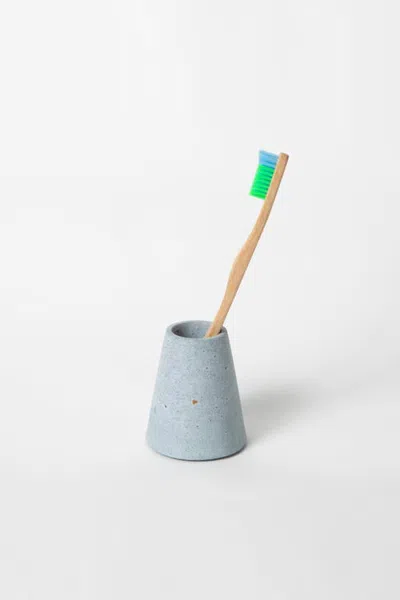 Pretti.cool Toothbrush Holder In Light Blue Terrazzo