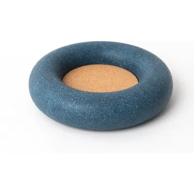 Pretti.cool Wine Bottle Coaster In Cobalt Terrazzo