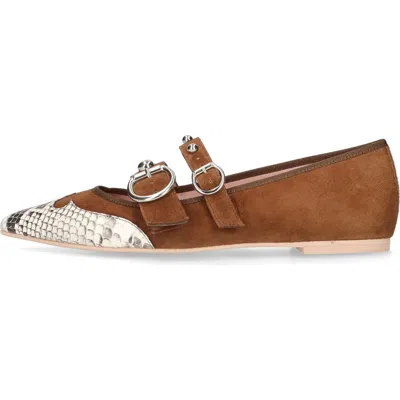 Pretty Ballerinas Double Buckle Cowboy Loafer In Multi