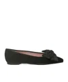 Pretty Ballerinas Ella Pointed Flats In Black