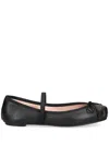 Pretty Ballerinas Kristen Leather Ballerina Shoes In Black
