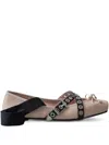 Pretty Ballerinas Leather Ballerina Shoes In Pink