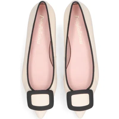 Pretty Ballerinas Pointed Toe Buckle Flat In Multi
