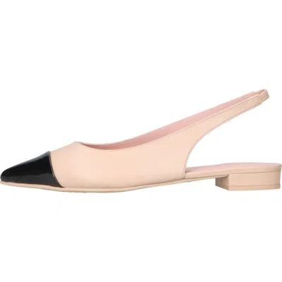 Pretty Ballerinas Pointed Toe Heeled Slingback In Pink
