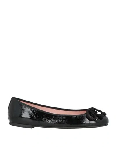 Pretty Ballerinas Woman Ballet Flats Black Size 6 Rubber