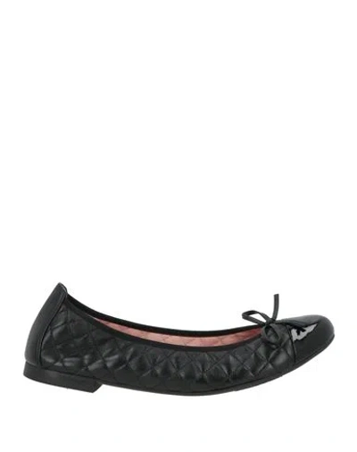 Pretty Ballerinas Woman Ballet Flats Black Size 8 Leather