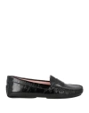 Pretty Ballerinas Woman Loafers Black Size 8 Leather In Black