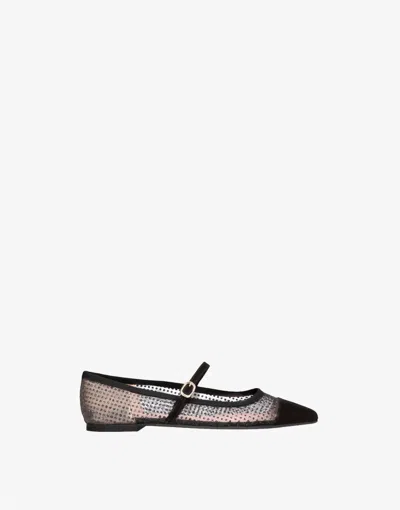 Pretty Ballerinas Women's Ella Ballet Flats In Angelis Negro In Multi