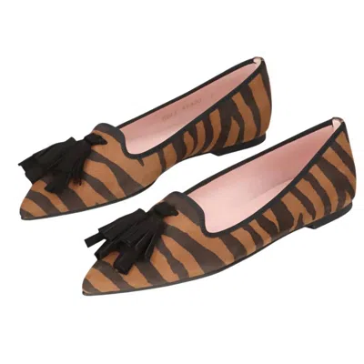 Pretty Ballerinas Women's Ella Flats In Tiger In Animal Print