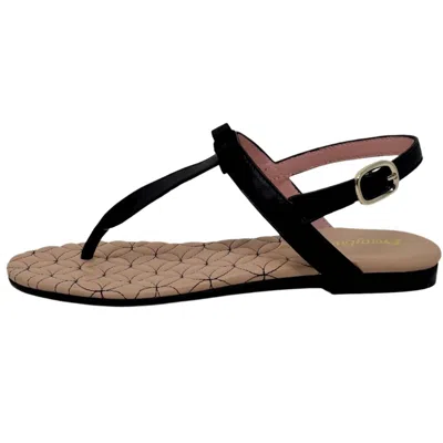 Pretty Ballerinas Women's Judy Sandals In Black In Animal Print