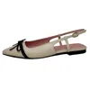 Pretty Ballerinas Women's Yvette Slingback Flats In Ivory In Multi