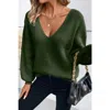 Pretty Bash Bow Back Sweater In Green In Green