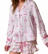 Pretty Bash Pretty Slumber Bow Pajama Set In Pink In Pink