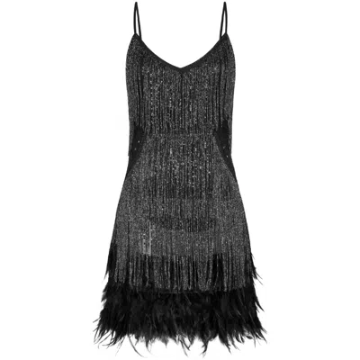 Pretty Eccentric Women's Hundred Watt Tassel Dress In Black