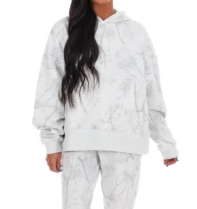 Pretty Follies Camo Crush Hoodie In Grey In Gray