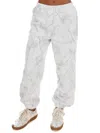 Pretty Follies Camo Crush Jogger Pants In Grey In White