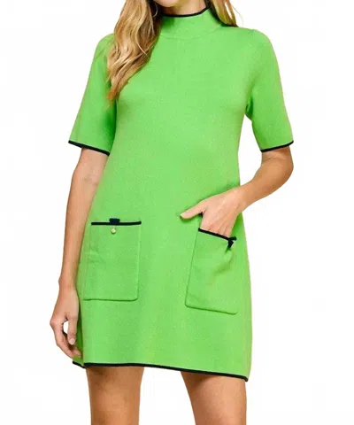 Pretty Follies Keep Me Waiting Shift Dress In Green