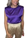 Pretty Follies With Class Top In Purple In Purple