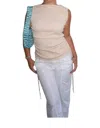 Pretty Garbage Blaire Knit Top In Beige In Beige